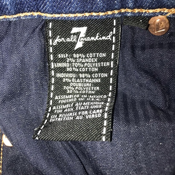 7 For All Mankind Denim Skirt 24 - Picture 13 of 14